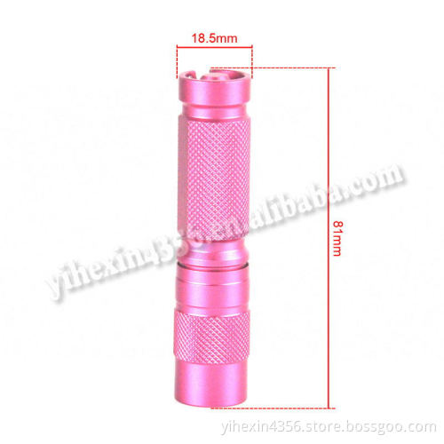 Boruit Mini 365nm Purple Light UV LED Flashlight